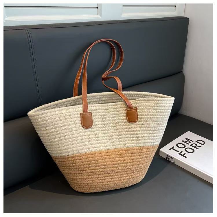👜Handmade cotton woven shoulder bag👜
