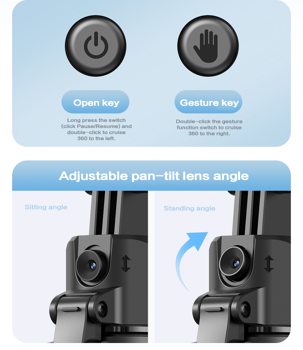 C17AI Smart Pan-tilt Selfie Stick