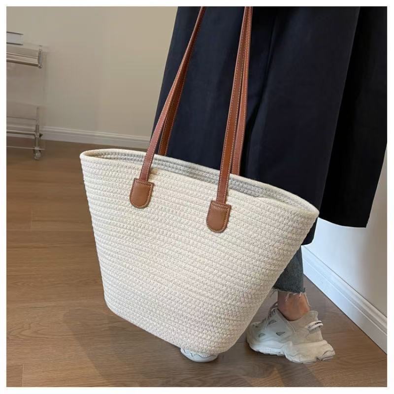 👜Handmade cotton woven shoulder bag👜
