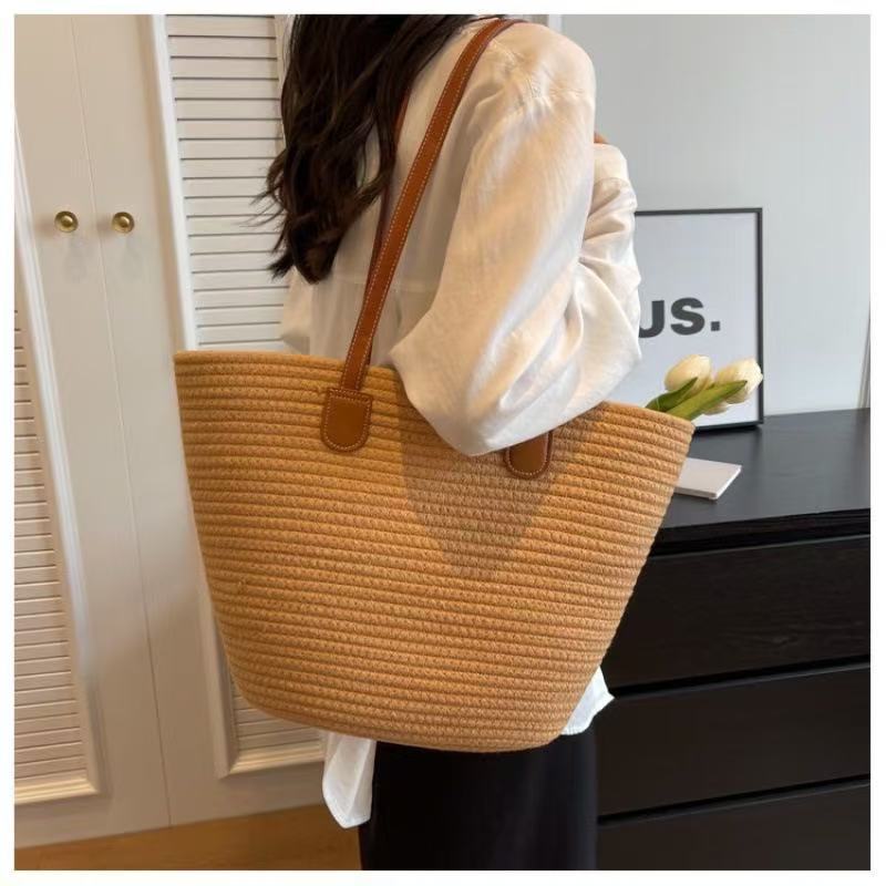 👜Handmade cotton woven shoulder bag👜