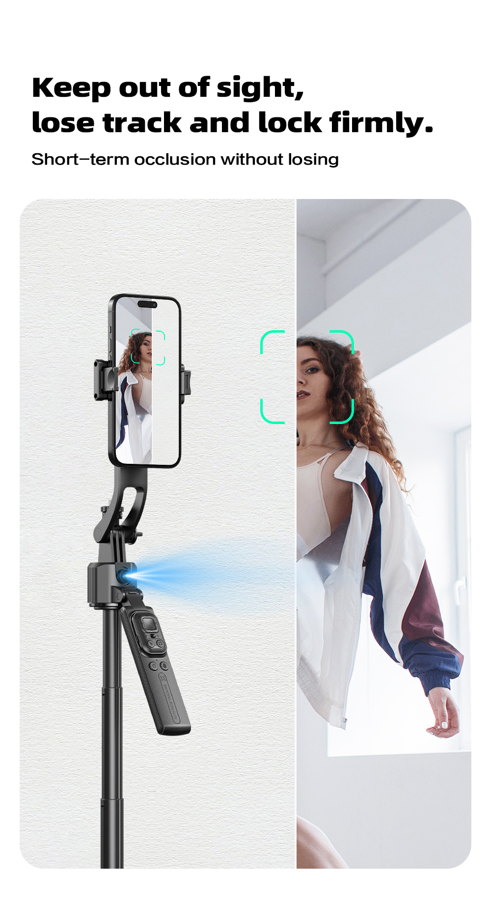 C17AI Smart Pan-tilt Selfie Stick