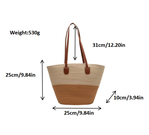👜Handmade cotton woven shoulder bag👜