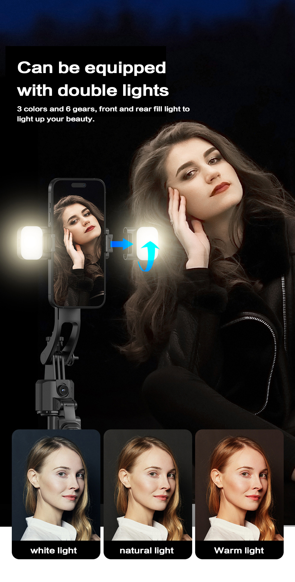 C17AI Smart Pan-tilt Selfie Stick