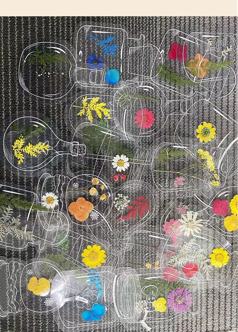 🌼DIY Transparent Dried Flower Bookmarks