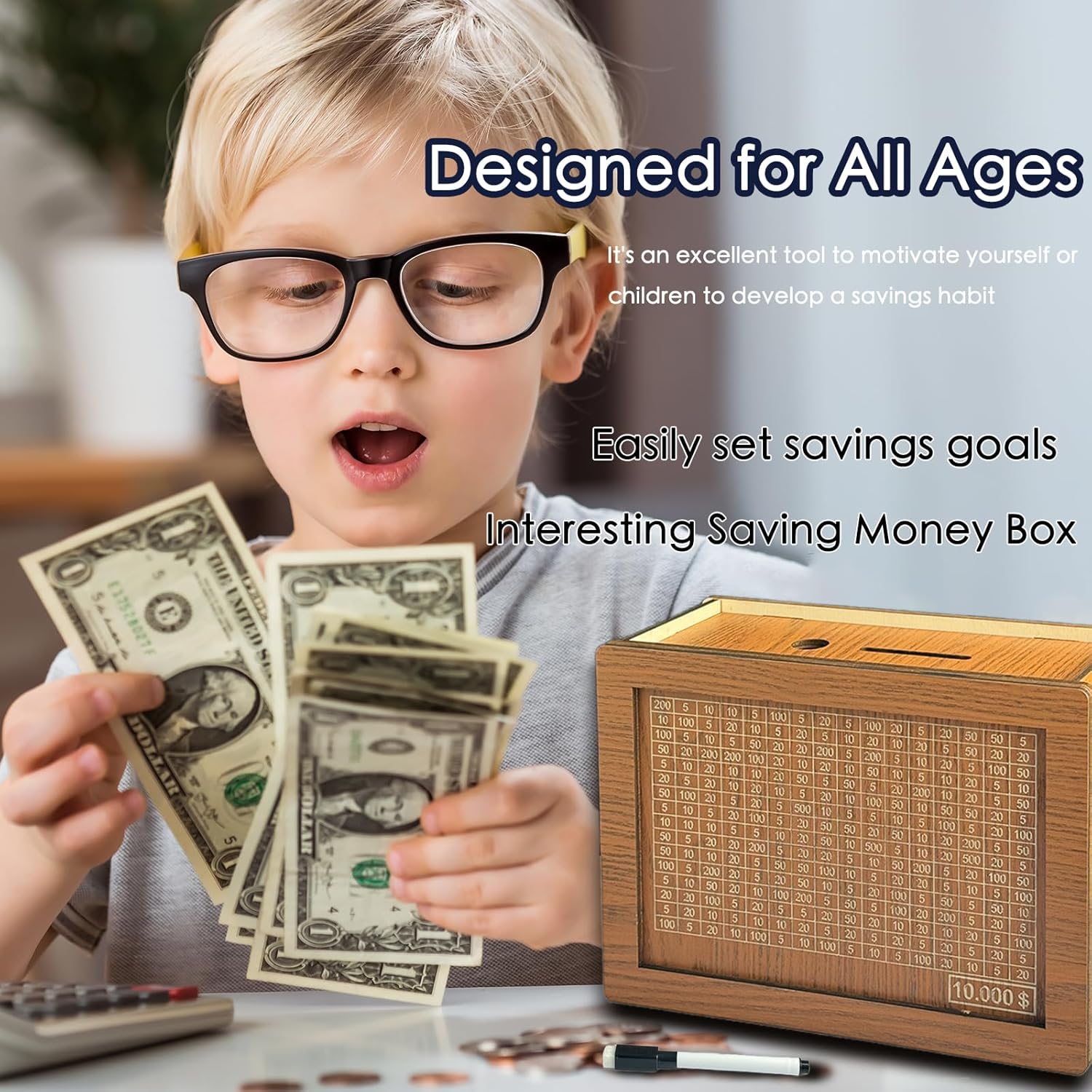 Money Saving Box with Money Target