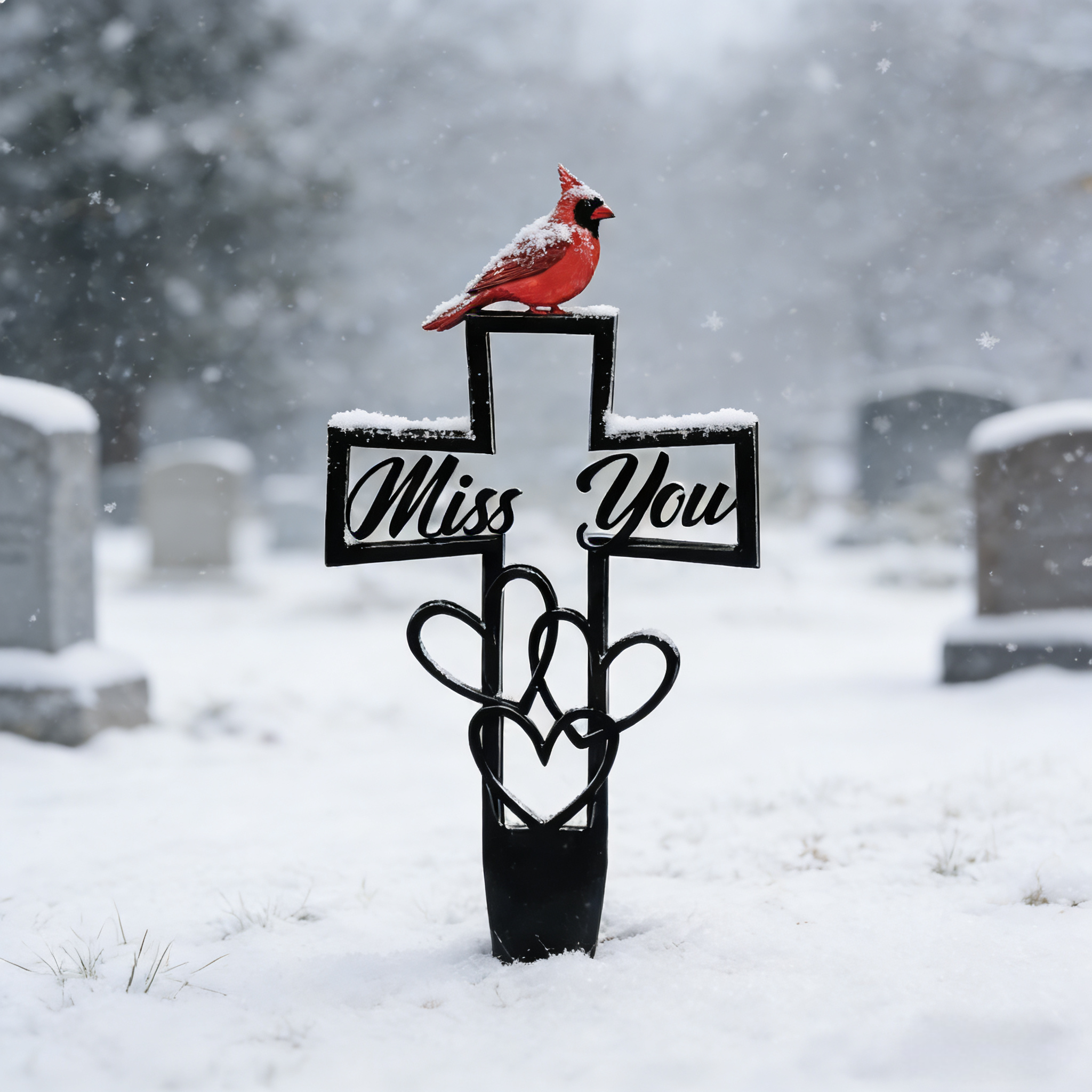 Metal Cemetery Memorial Plaque for Remembrance