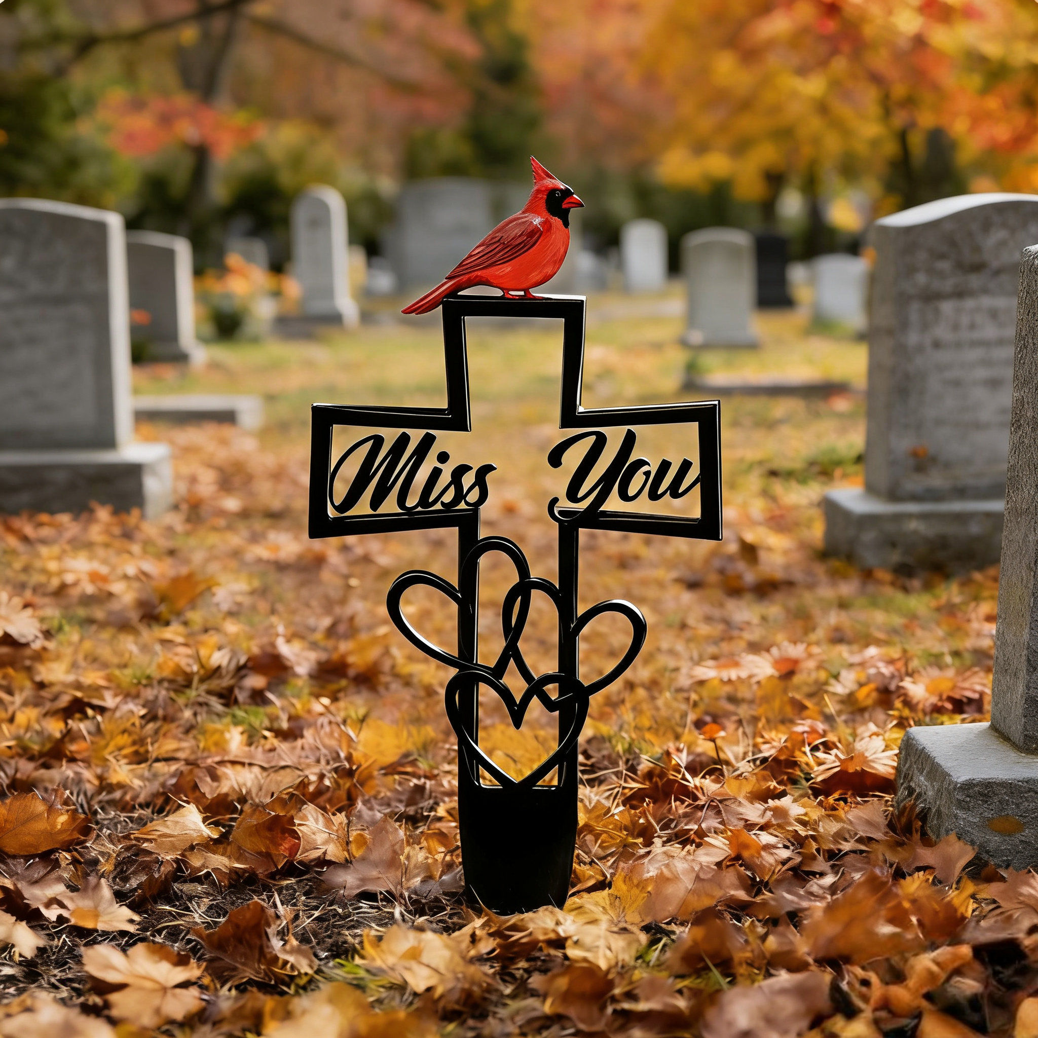 Metal Cemetery Memorial Plaque for Remembrance