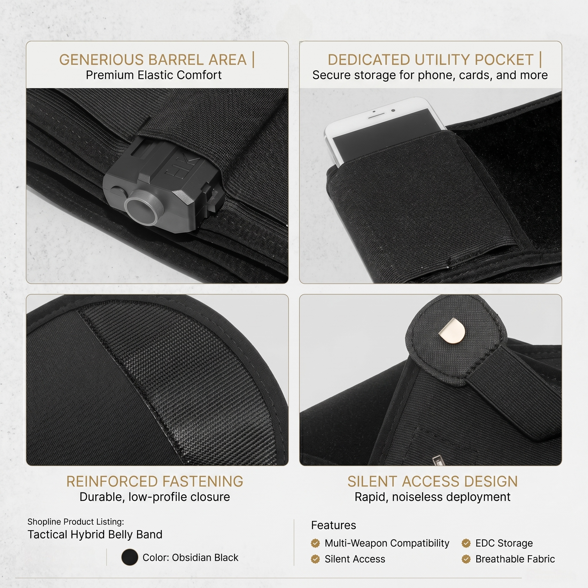 Concealed Carry, Reinvented All-Day Comfort Belly Band Holster