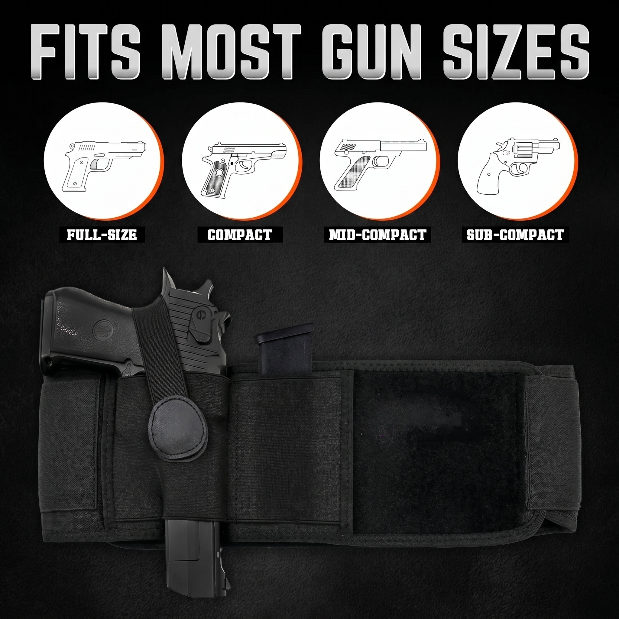 Concealed Carry, Reinvented All-Day Comfort Belly Band Holster