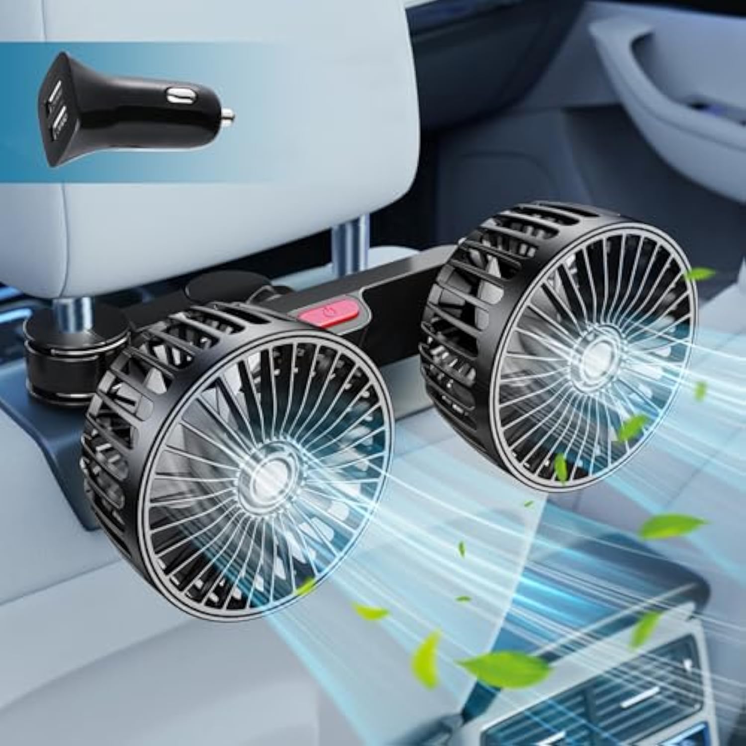Adjustable Portable Car Seat Fan