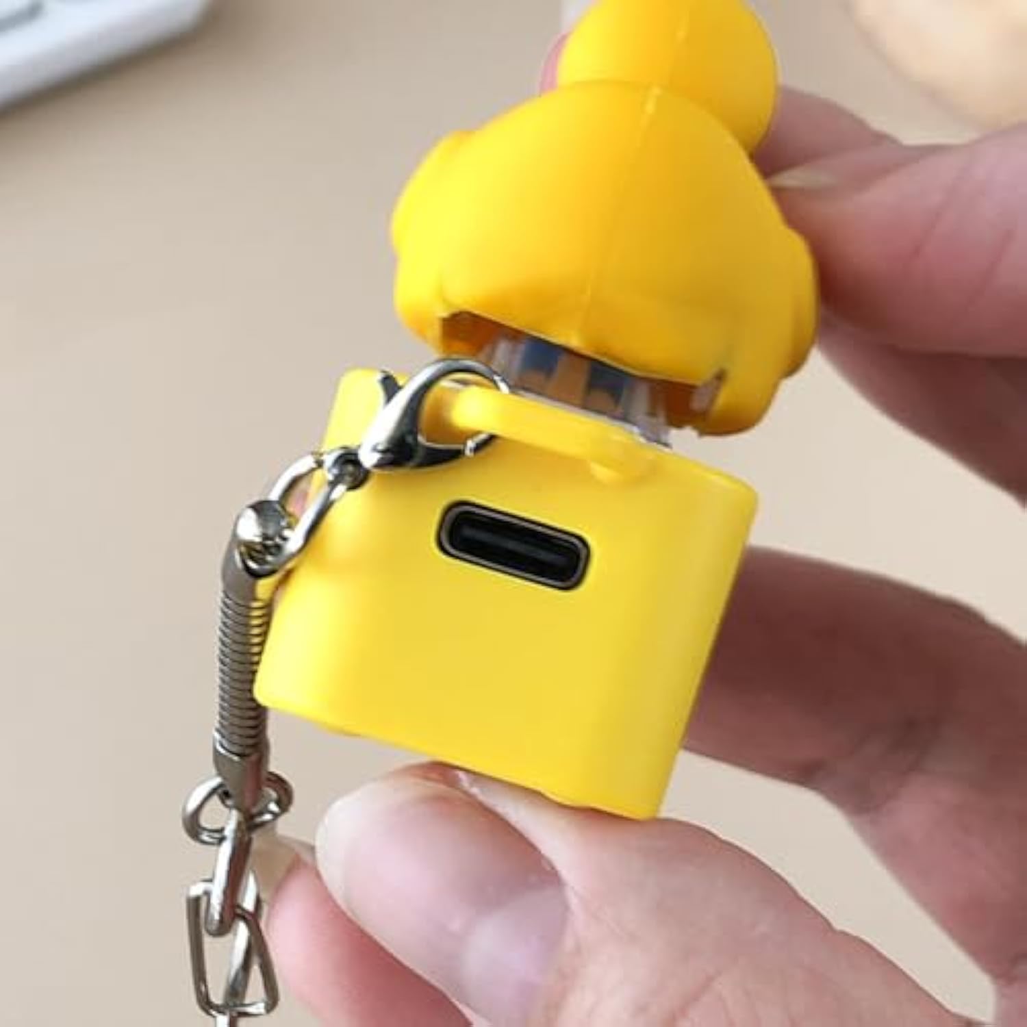 Duck Quacking Fidget Keychain