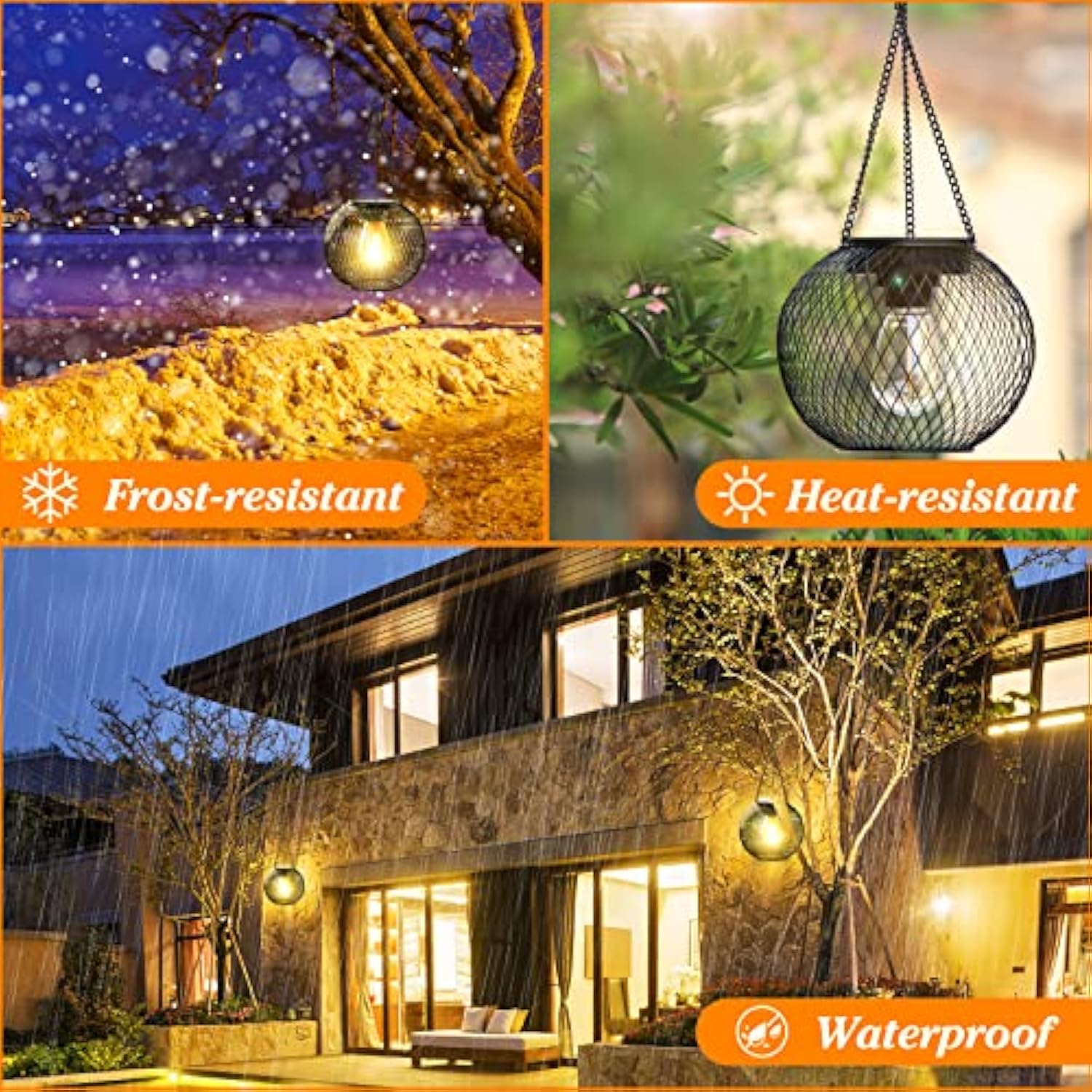 Outdoor hanging solar lights