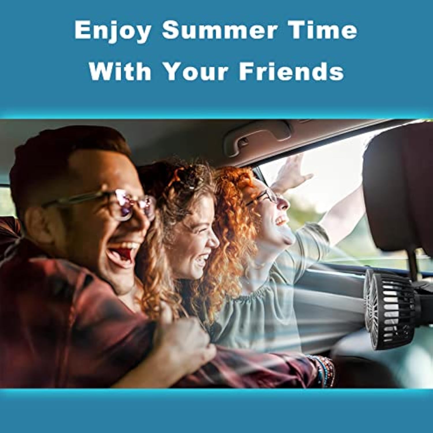 Adjustable Portable Car Seat Fan