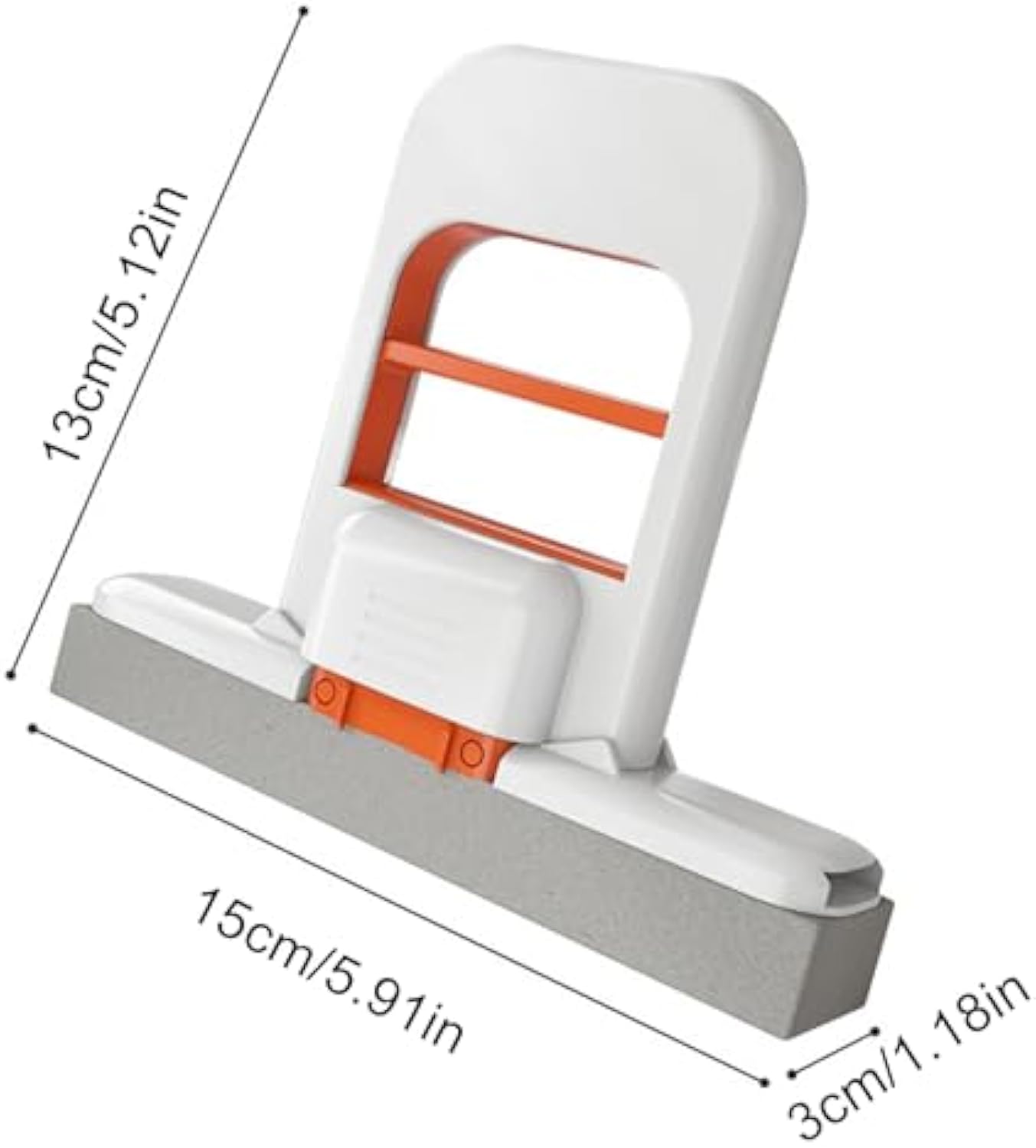 2-Piece Mini Folding Desk Mop - Portable Self-Squeezing Handheld Sponge Mop