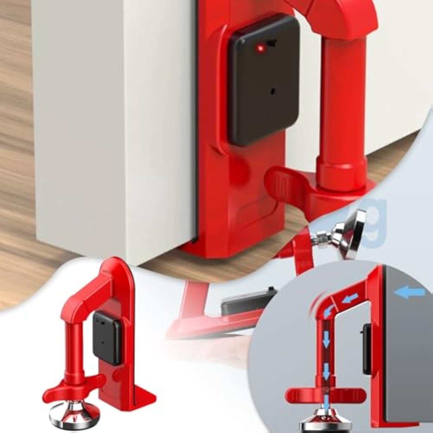 Travel anti-theft door stopper portable door lock