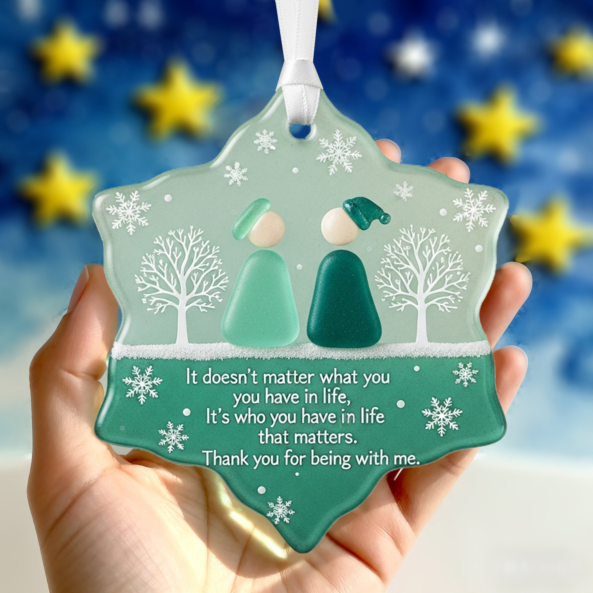 🌊Last Day 49% Off - Handmade Sea Glass Christmas Decorations