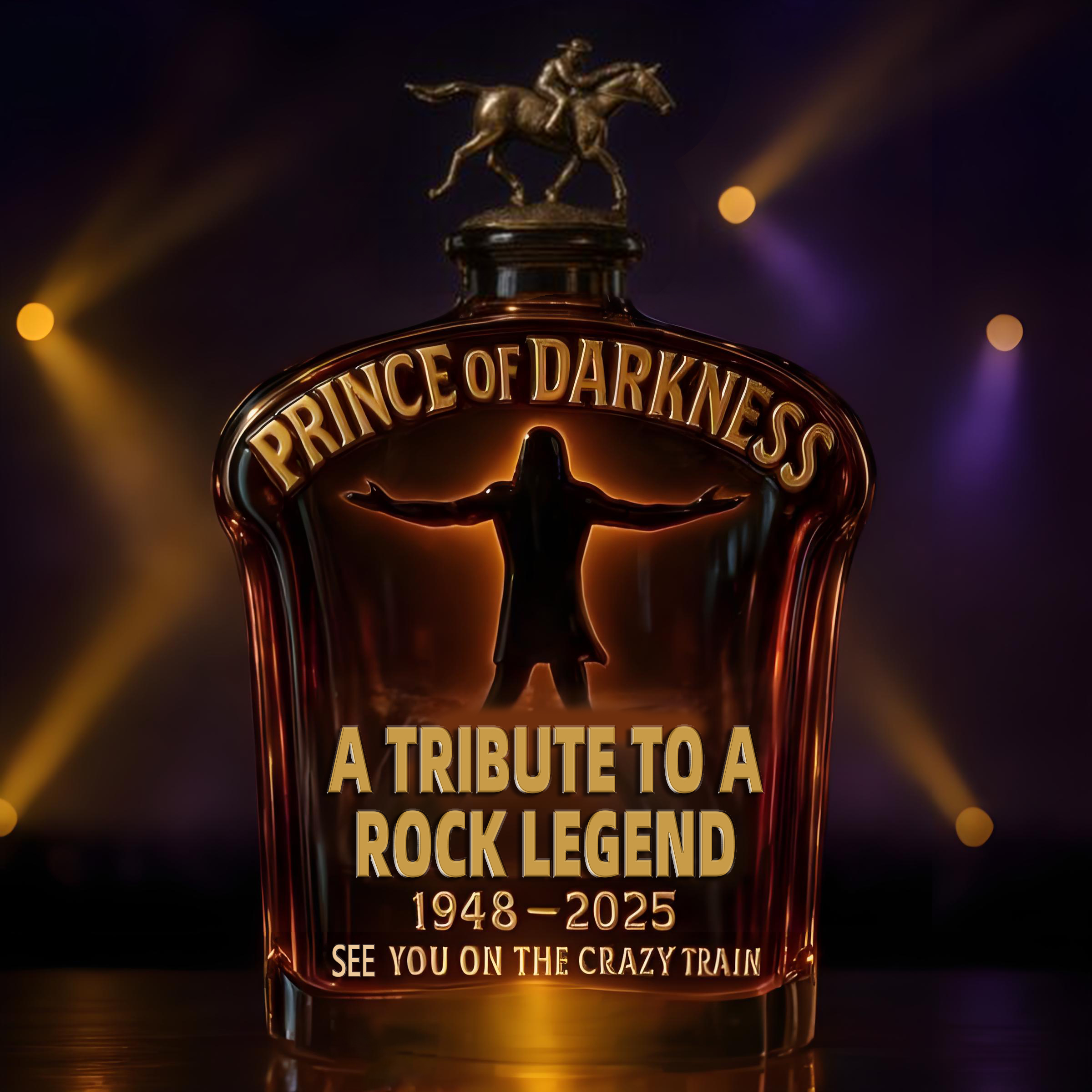 Open hands back view wine bottle