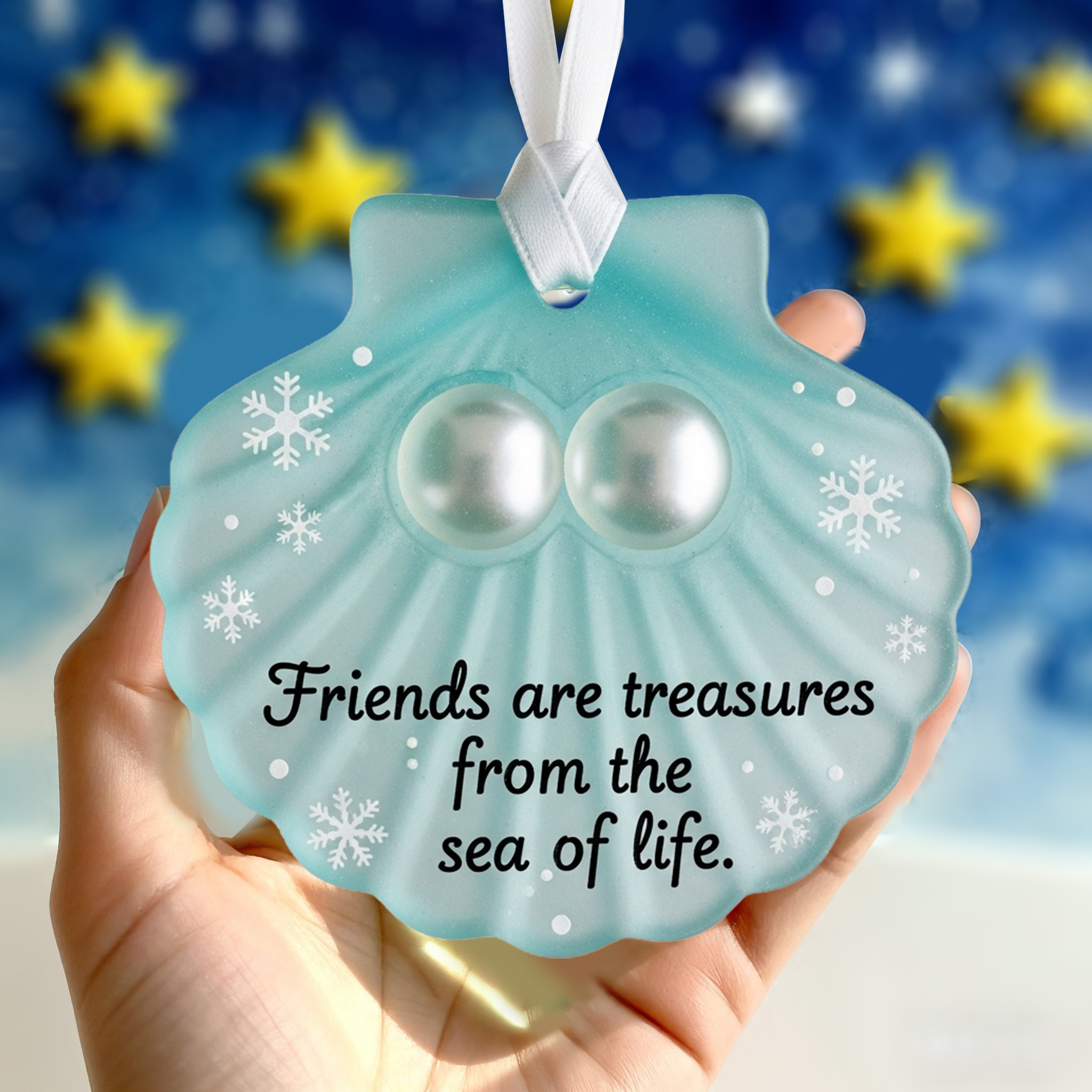 🌊Last Day 49% Off - Handmade Sea Glass Christmas Decorations