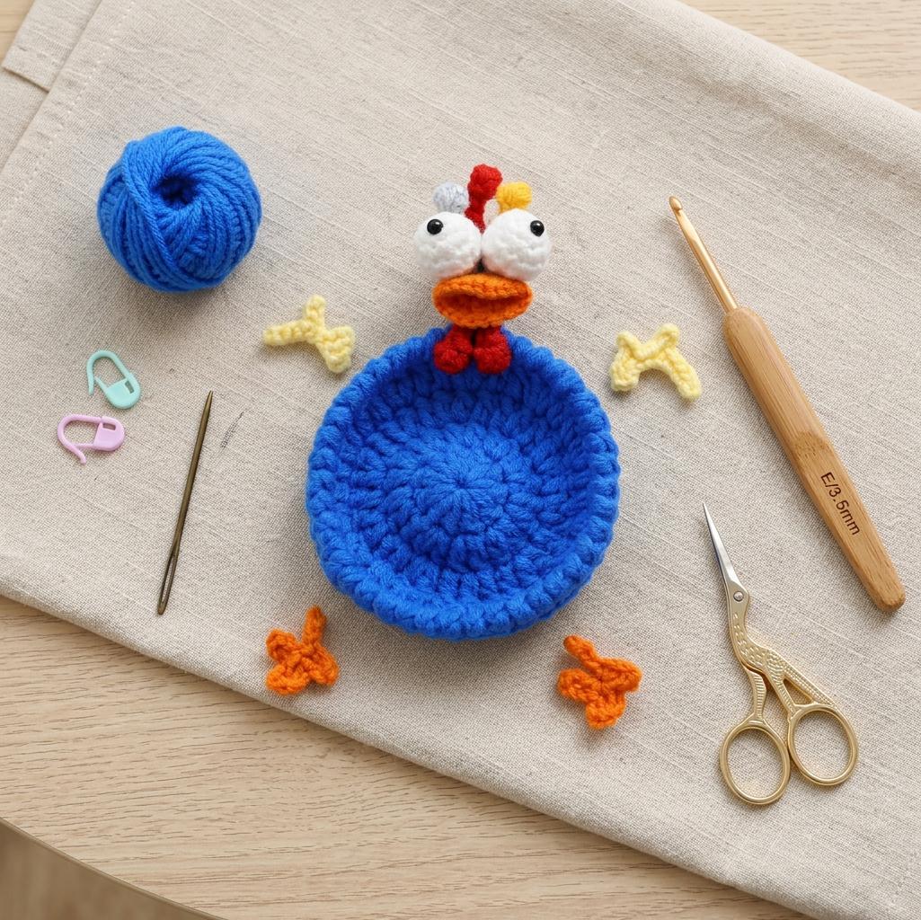 Funny Crochet Coaster