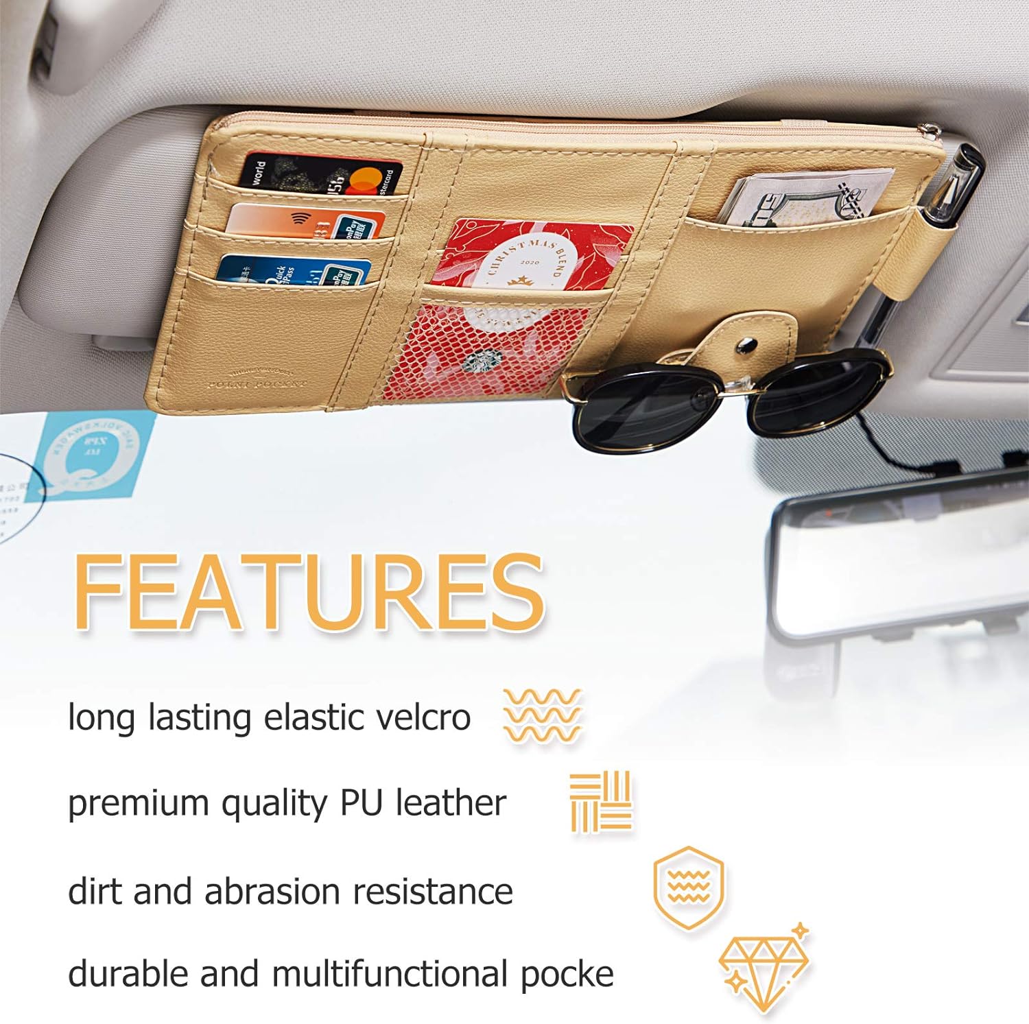 Car Sun Visor Organizer