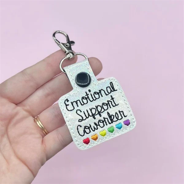💖Emotional Support Coworker Keychain