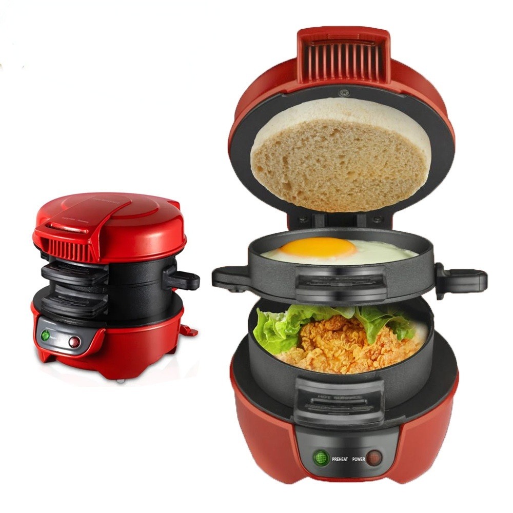 HOME USE MULTI-FUNCTIONAL BURGER AND SANDWICH STEAMER PRESS MACHINE