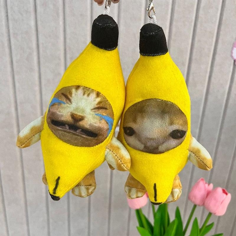 Banana Plush Pendant Cute Crying Banana Funny Key Chain