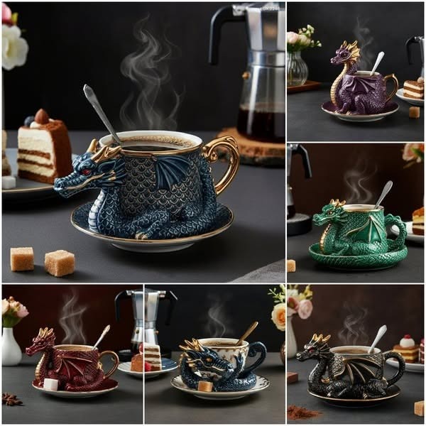  🔥LAST DAY PROMOTION 50% OFF - 🐉☕️Dragon Shaped Coffee Cup