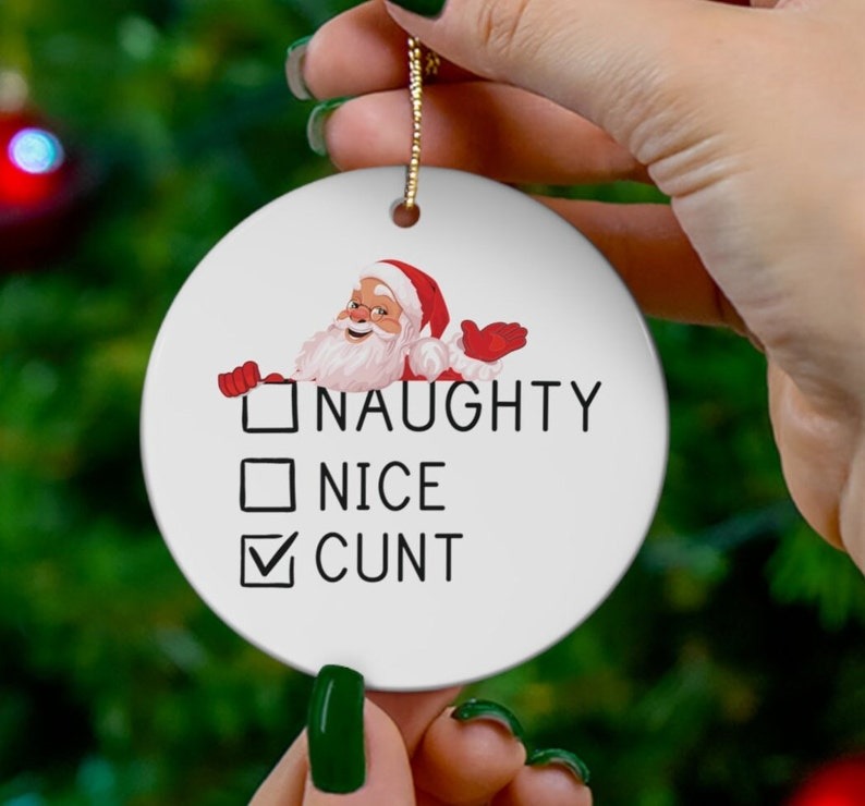 😂Funny Adult Christmas Ornament