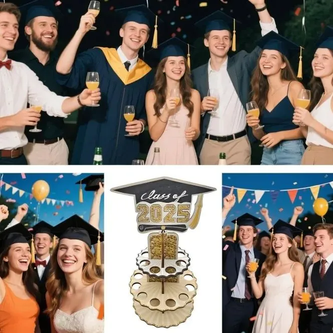 🎓💵 Class of 2025 Graduation Money Holder – Tiered Money Cake Stand