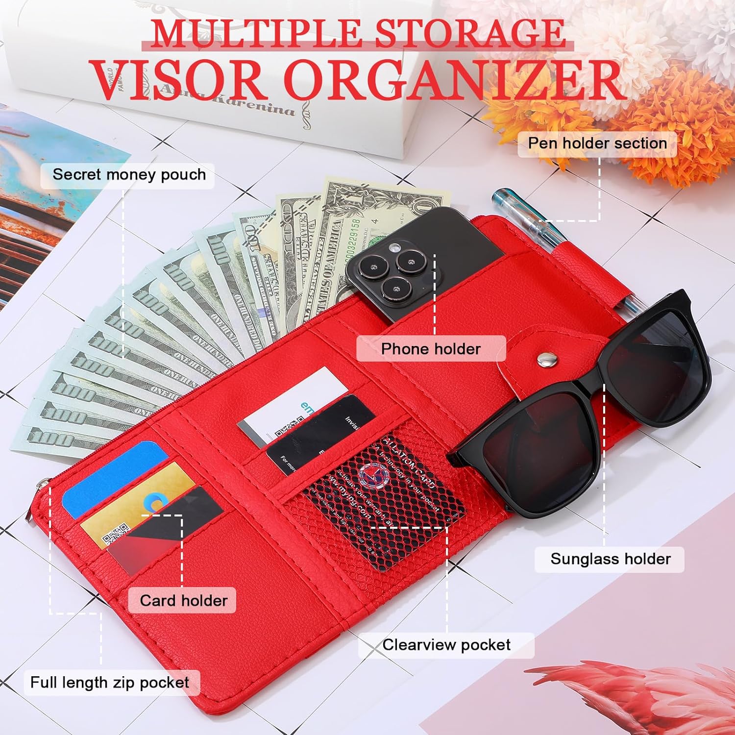 Car Sun Visor Organizer