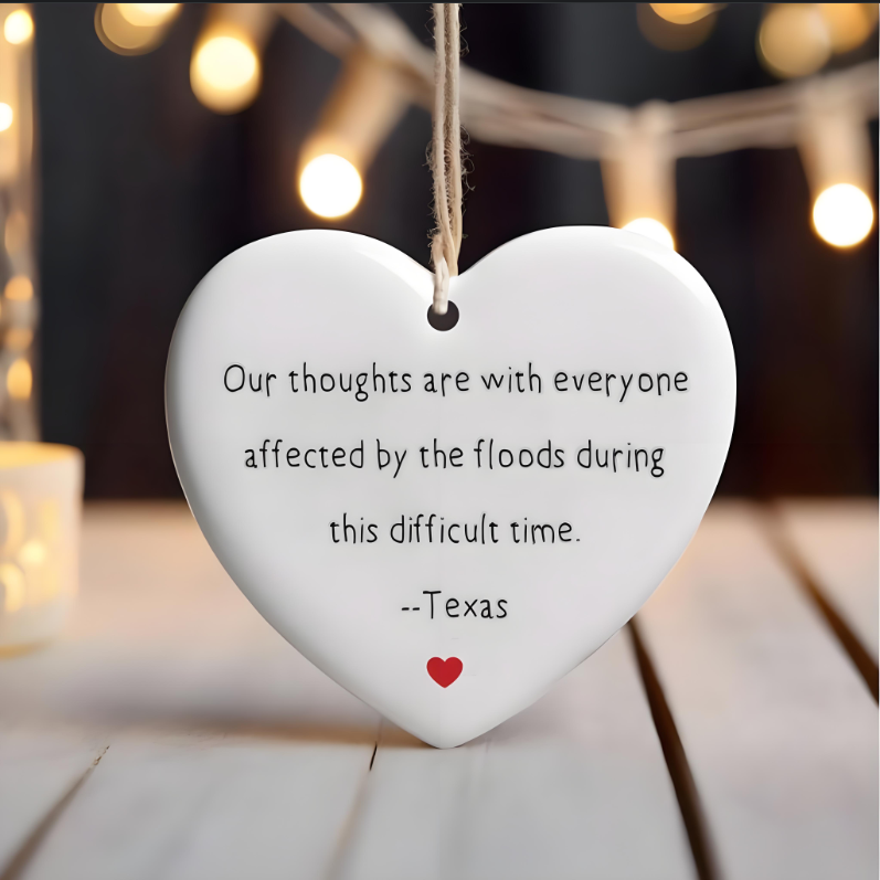 Warm words, conveying love and hope - Love printed pendant