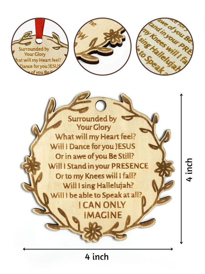 The Blessing Engraved Wood Ornament