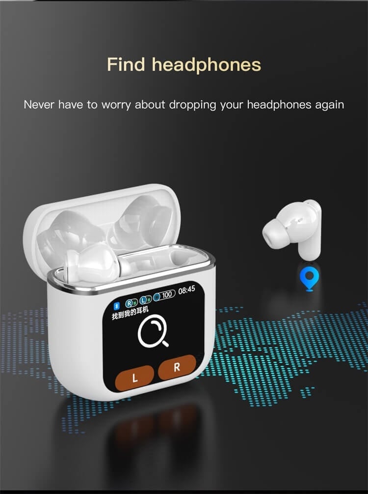 SE60 Earbuds 1.9 Inch Large Screen LED Full-Color Touch Screen Various Color Earbud Selections-Shenzhen Shengye Technology Co.,Ltd