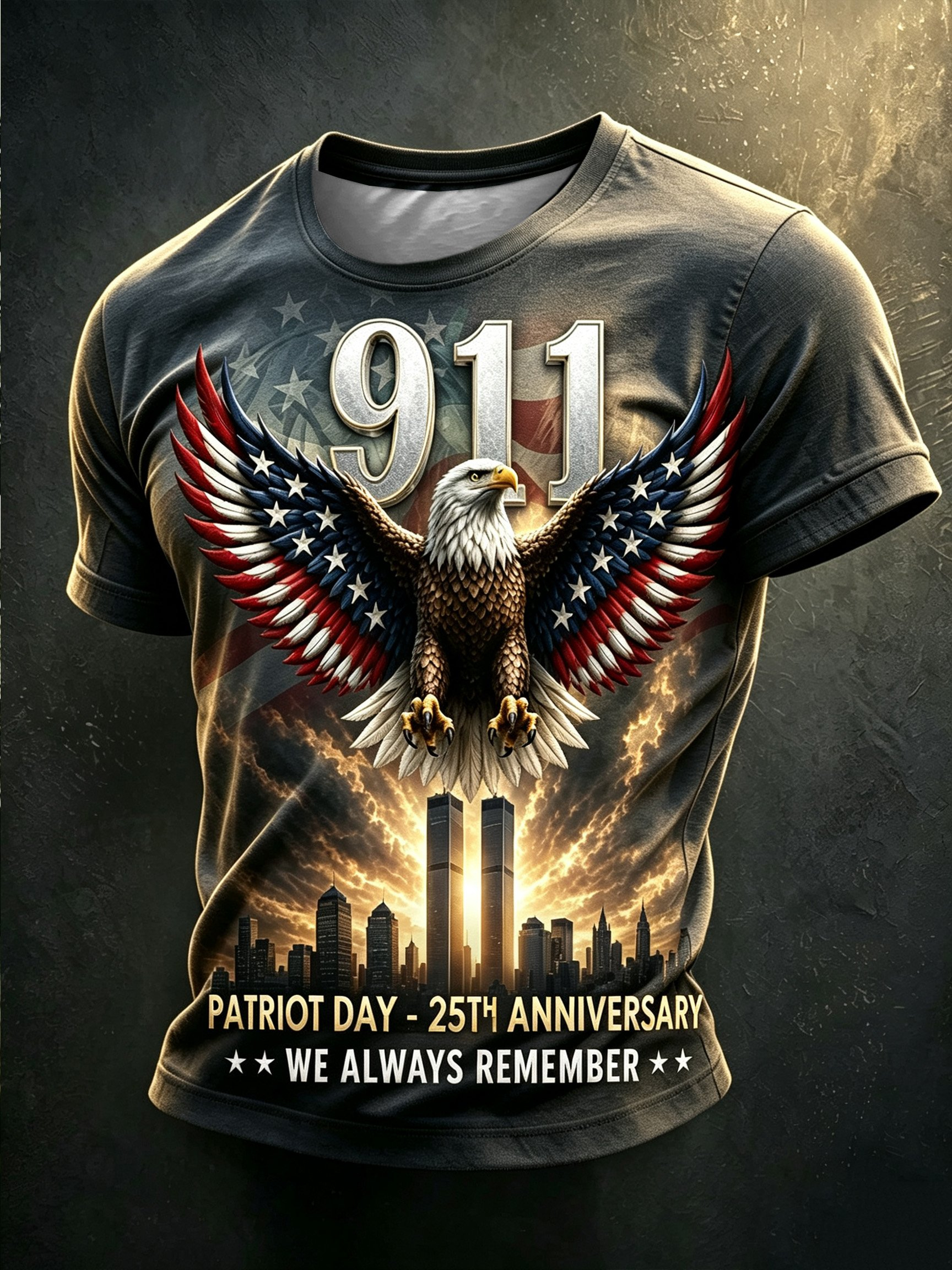 Men's 9.11 Unite Eagle Printed T-Shirt