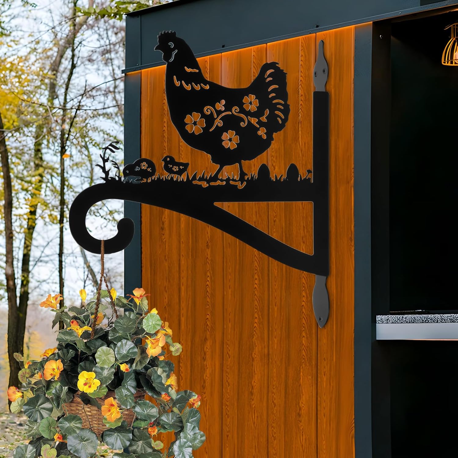 Metal Wall Mount Plant Hanger for Outdoor & Indoor Use