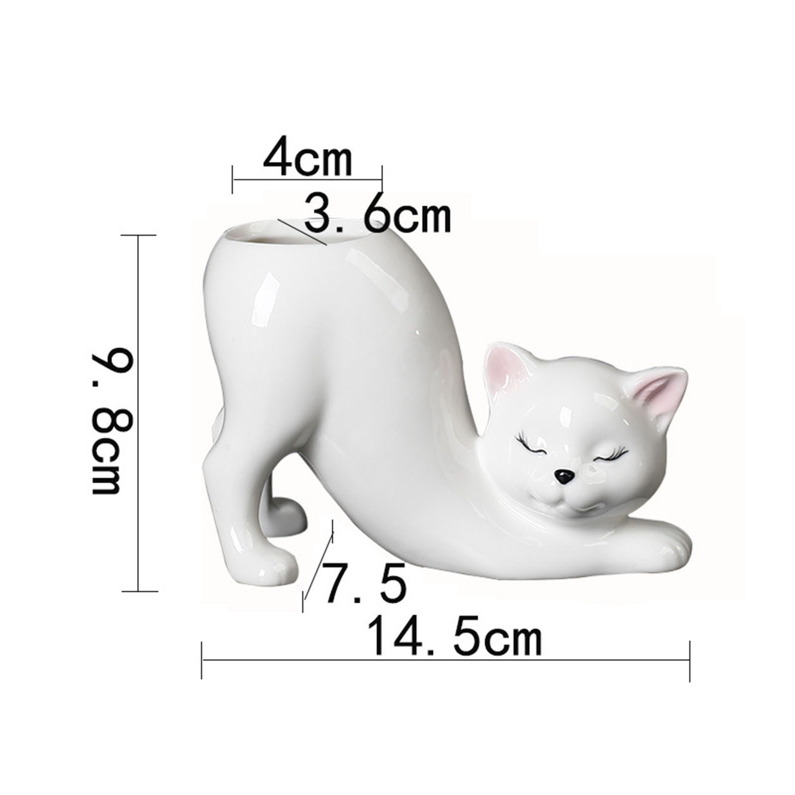 Funny Creative Cat Planter Ornament