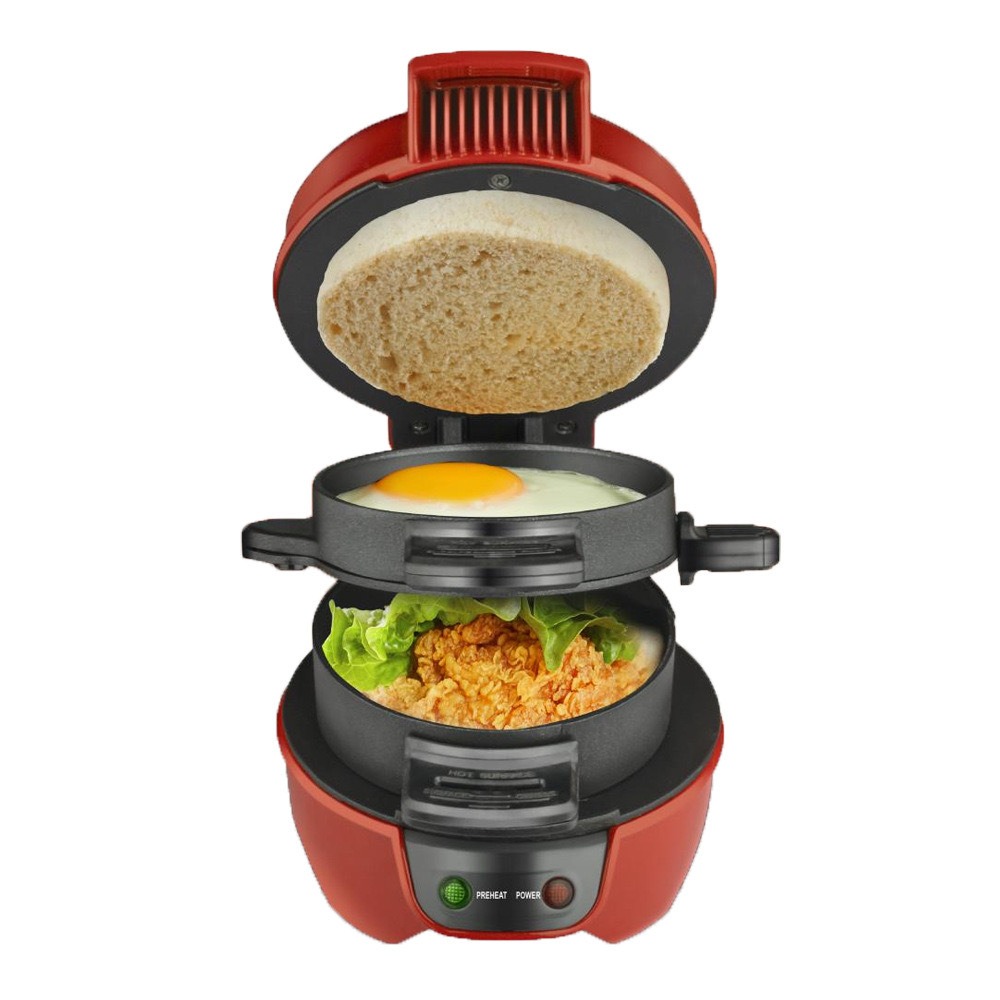 HOME USE MULTI-FUNCTIONAL BURGER AND SANDWICH STEAMER PRESS MACHINE