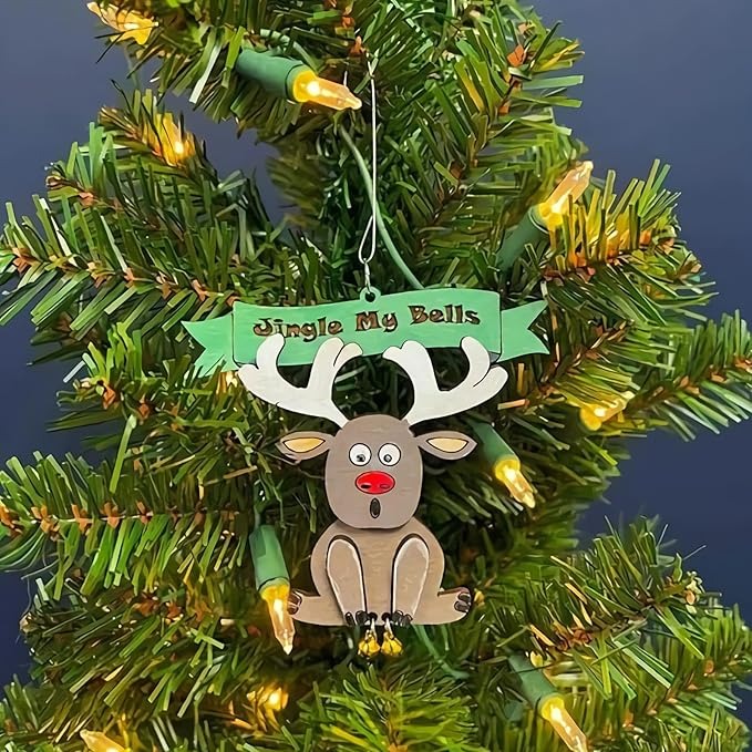 Funny Christmas Hanging Ornament-Jingle My Bells