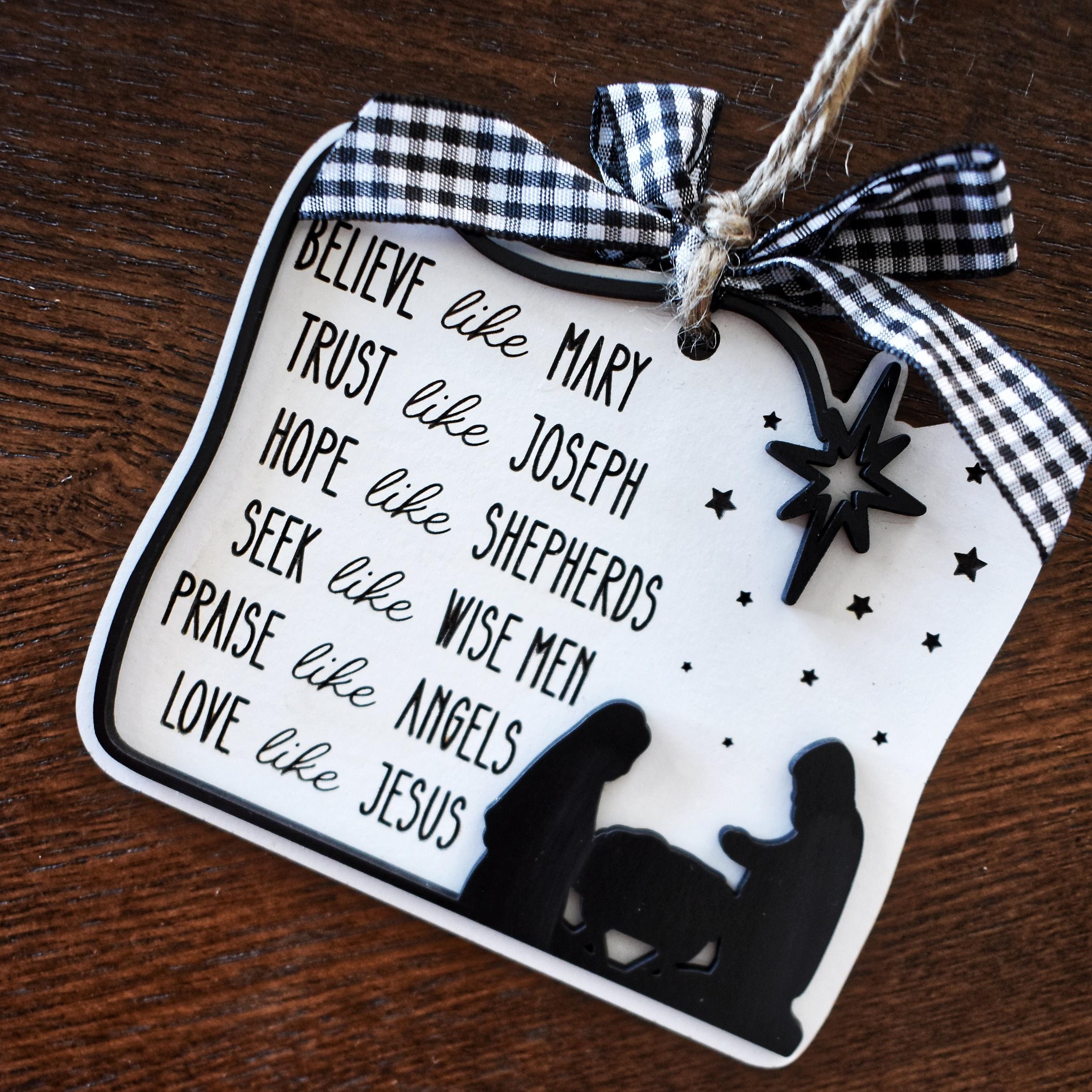 ✝️Christian Manger Scene Christmas Ornament