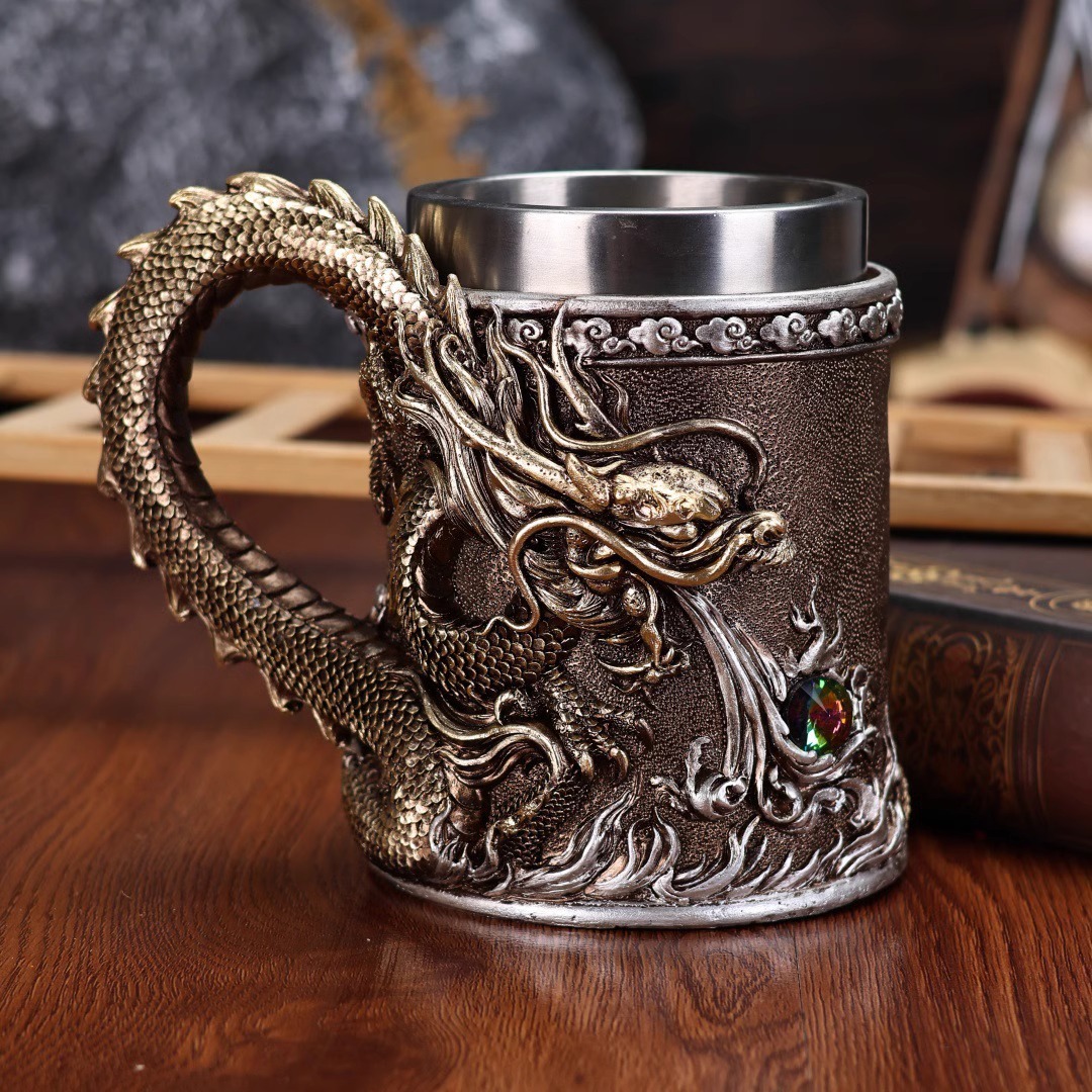 🐉 Dragon Brozen Embossed Mug