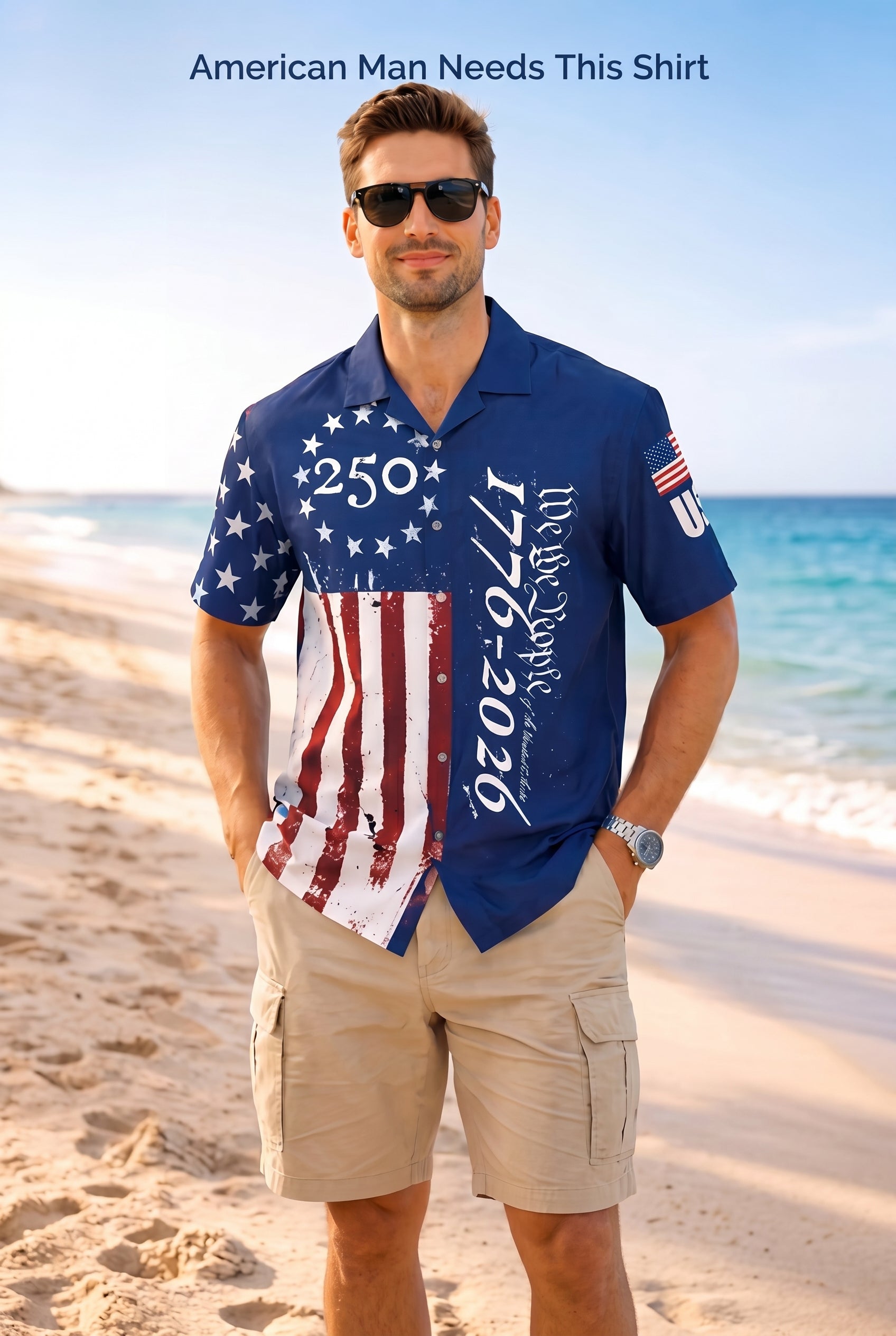 🇺🇸 250th Anniversary "We The People" Hawaiian Shirt