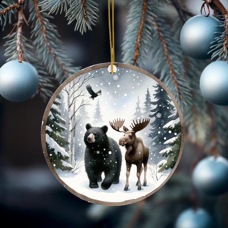 Christmas Tree Scene Decoration