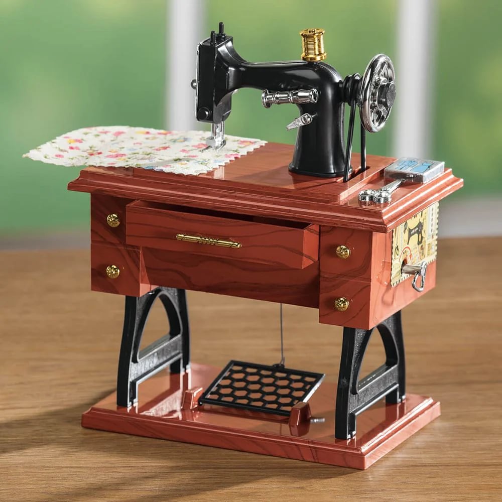 Premium Sewing Machine Music Box