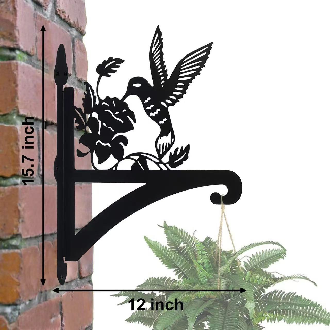 Metal Wall Mount Plant Hanger for Outdoor & Indoor Use