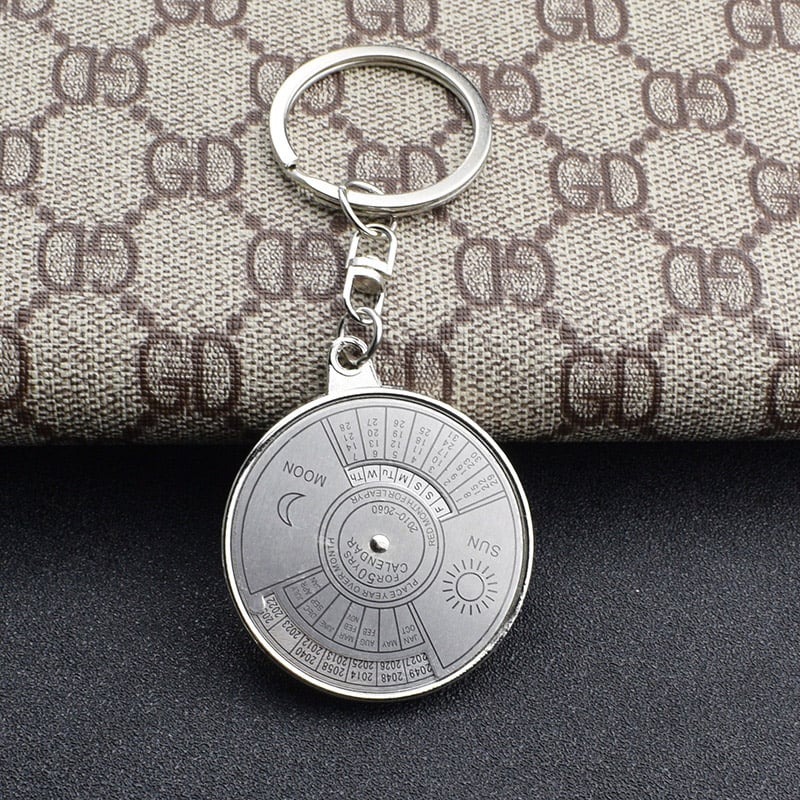 💥HOT SALE 49% OFF- Silver Perpetual Calendar Keychain