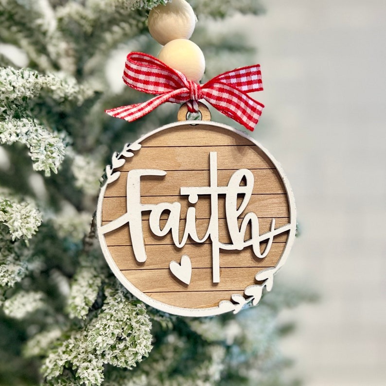 Hope, Faith, Love, Joy, Peace-Decorative Hanging Ornaments