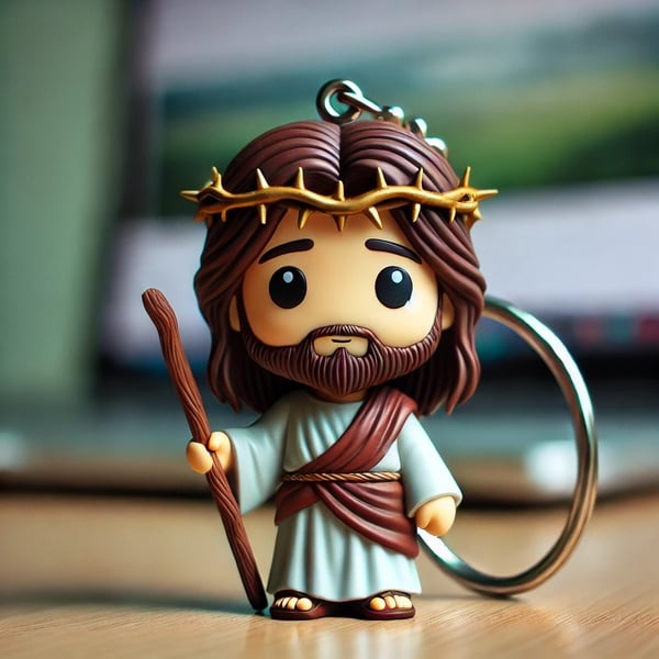 Jesus doll key chain✝️