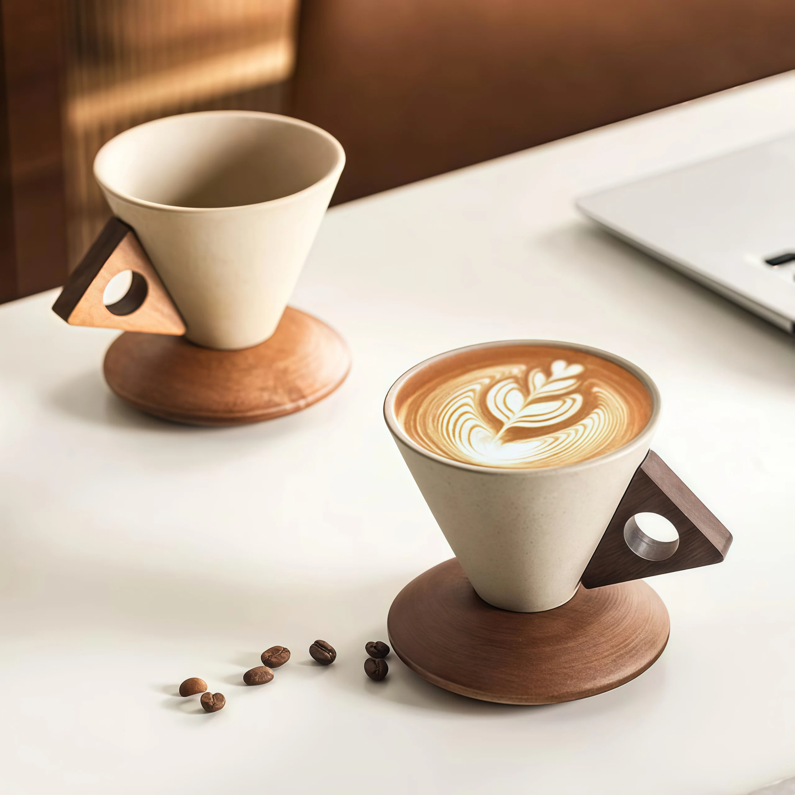 ☕Elegant Conical Coffee Cup