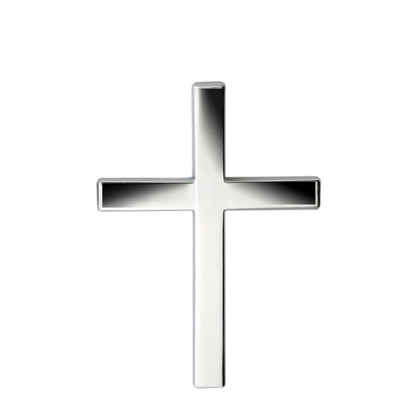 Metal Jesus Christ Cross Badge Stickers